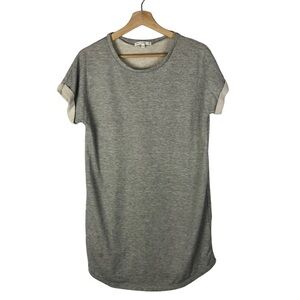 Boutique Antistar Gray Crewneck Short Sleeve Mini T-Shirt Dress S